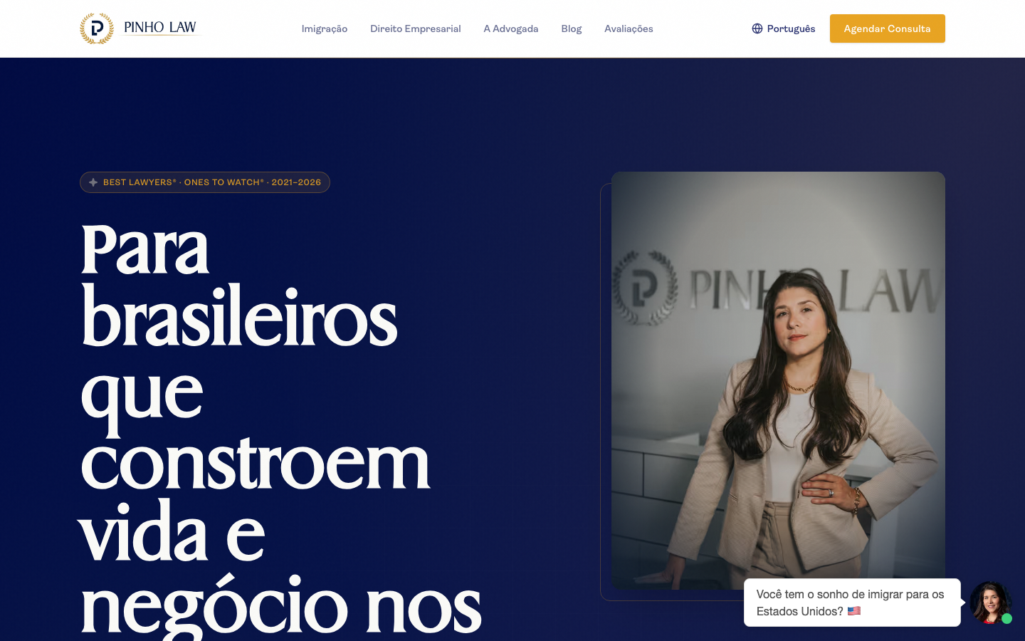 Pinho Law — a site built by Voxaris