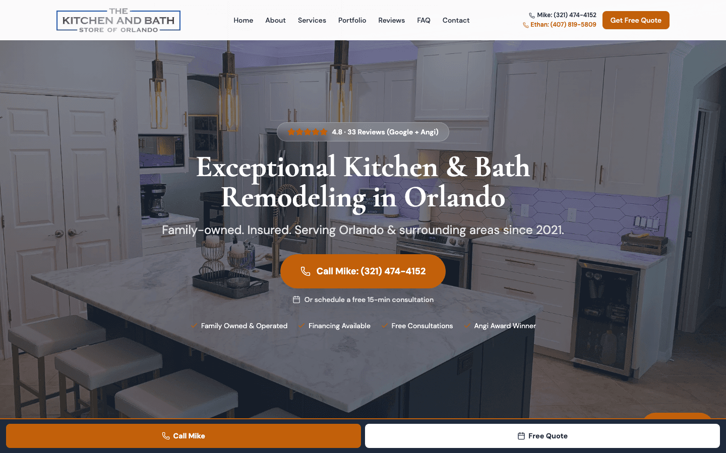 The Kitchen & Bath Store of Orlando, built by Voxaris